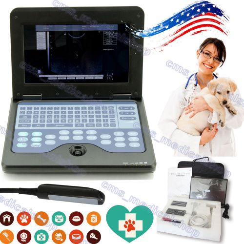 USA fedex Notebook ultrasound scanner Veterinary VET+6.5MHZ Rectal Probe