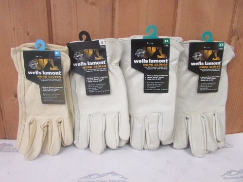 Cowhide Leather Work Gloves by Wells Lamont # 1130 ~ Sizes L - XXL~ Ships Free
