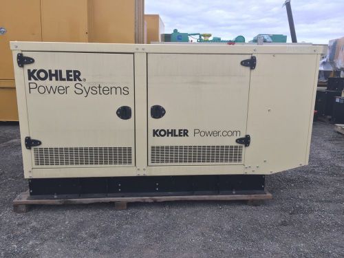 –60 kW Kohler Generator, 0.6 Hours!!!, Sound Attenuated, Skid Mounted, Phase 1