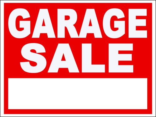 Garage Sale Magnet 7.5&#034; by 10.75&#034; Red Advertising Sales Yard