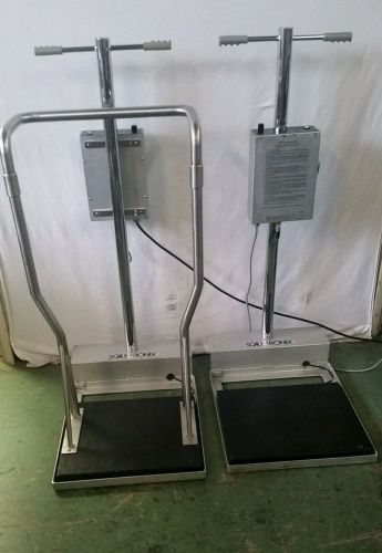 Lot of 2 scale-tronix 5005 professional  stand-on medical scales for sale