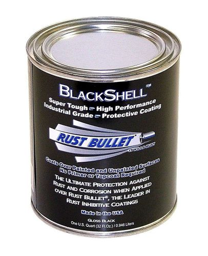 Rust Bullet BSQ BlackShell Rust Preventative and Protective Coating Paint, 1 Qua