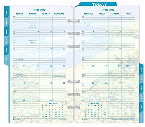 Day-timer daytimer coastlines monthly planner refill 2015, 3.75 x 6.75 inches for sale