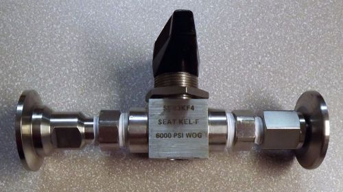 Whitey ss-83kf4 seat kel-f 6000 psi wog stainless steel valve for sale
