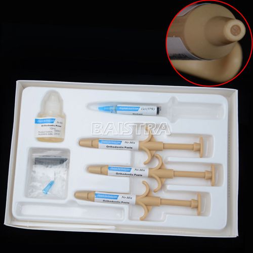 5 Kits Dental Orthodontic Metal Ceramic Bracket Self-cure Adhesive Bonding