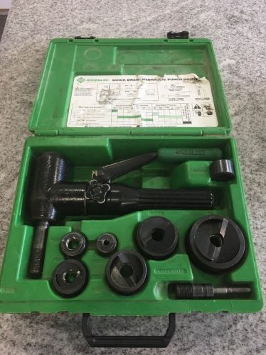 Greenlee 7906SB Quick Draw 90 Hydraulic Punch Kit 1/2&#034; to 2&#034;