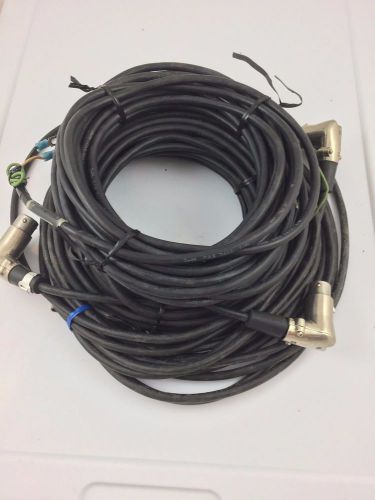 Lot of 3 - 25 ft 18/3 cable XLR 3 pin female one side / spade terminal on other