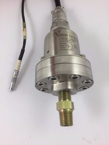 Viatron Pressure Transmitter Transducer 1182AFGDH +-15 PSIG 15VDC w/ cable