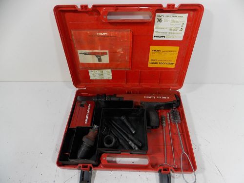 NICE HILTI DX 36M WITH MX62 MAGAZINE WORKS GREAT EXTRA PISTONS + CASE AND EXTRAS