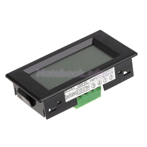 Lcd display digital panel volt amp combo meter dc ammeter 8-12v + 100a shunt for sale