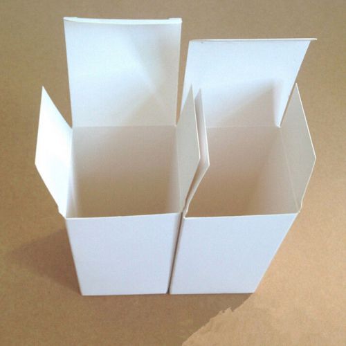 White kraft paper foldable card package box cardboard gift packing box for sale