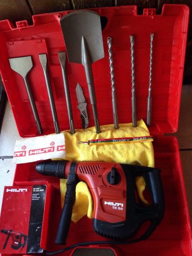 Hilti te 50 hammer drill,free bits and chisels,good condition-super loaded -l@@k for sale