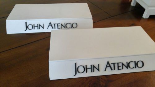 White leatherette JOHN ATENCIO Jewelry Showcase Riser set