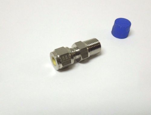 Hoke 4cm4316 male connector 1/4 tube x 1/4 mnpt 316 ss instrument fitting &lt;330nw for sale