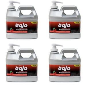 GoJo Cherry Gel Pumice Hand Cleaner (1/2 Gallon) Case of 4 = 2 gallons