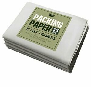 Newsprint Packing Paper: 5.5 lbs (~125 Sheets) of Unprinted, Clean Newsprint
