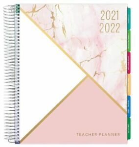 Deluxe 2021-2022 Dated Teacher Planner 8.5&#034;x11&#034; Includes 7 Periods Page Tabs New