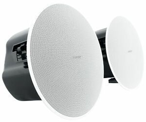 Pair Bose DM5C White 50w 5.25&#034; Commercial In-Ceiling Speakers For Restaurant/Bar