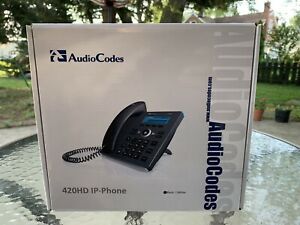AudioCodes 420HD IP Phone 420HDG Black P/N GGWV00582 Compatible W/Microsoft Lync