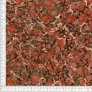 Hand Marbled Paper for Bookbinding and Restoration 48x67cm 19x26in Series d425