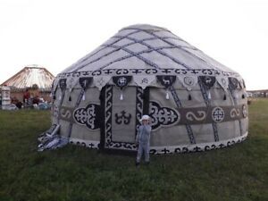 STANDARD Kyrgyz yurt, 6 lattice wall components, diameter 6 m, floor space 28 m2