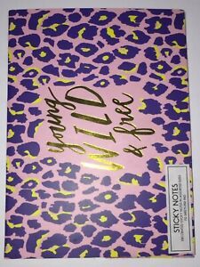 STICKY NOTES &#034;YOUNG WILD &amp; FREE&#034;  70 SHEETS PER PAD