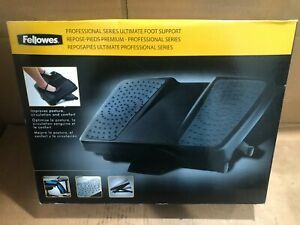 Fellowes Ultimate Foot Support, Plastic, Black/Gray CRC80670 NEW FREE SHIPPING