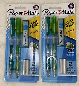 Lot of 2 Paper Mate 56047PP Clearpoint 0.7mm Mechanical Pencil Starter Set