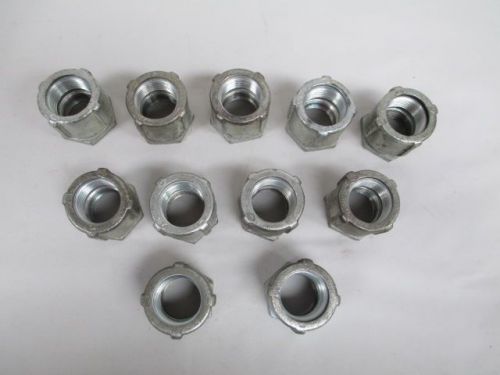 Lot 11 new gould 167 efcor 3-piece iron coupling conduit fitting 1in d202486 for sale