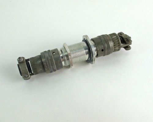 Glass tech 300-585 hermetic connector 10 pos w/ mating connectors gold contacts for sale