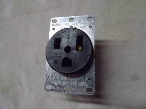 Combo 2x leviton  5374 receptacle 6-50r + 2x 84020 stainless steel wall plate for sale