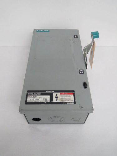 Siemens id361 industrial duty 30a 600v-ac 3p fusible disconnect switch b442357 for sale