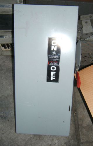 GENERAL ELECTRIC DUTY SAFETY SWITCH CAT# TG4323 ON/OFF 100A 240V INDOOR