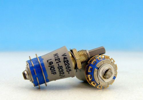 1x siemens gold rotary switch 2 pole 3 positions 2p3t / v42265-n121-b32/1 l9/01f for sale