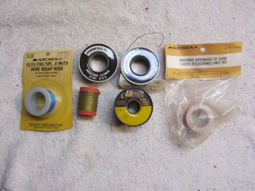 Lot of 6 Partial Spools of Wire - 10 Ounces