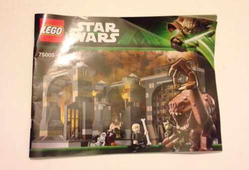STAR WARS LEGO 75005 Rancor Building steps Manual ONLY