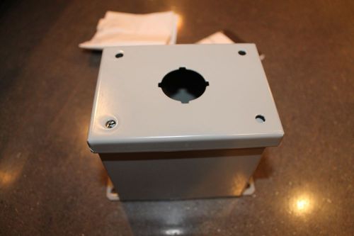 Ge pushbutton enclosure cr104peg11 electric box 30mm one hole steel painted for sale
