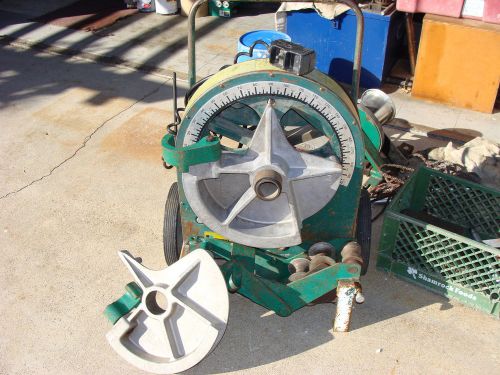 GREENLEE 555 PIPE BENDER w/IMC 1 1/2&#034; &amp; 2&#034; SHOES &amp; roller support *workgr8* NR
