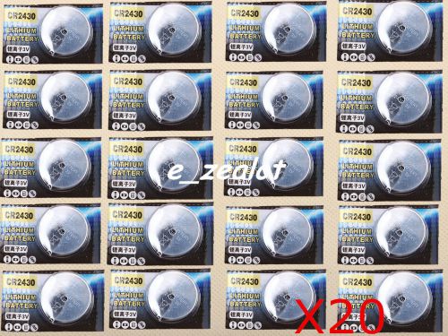 20pcs cr2430 button batteries 3v li battery perfect for sale