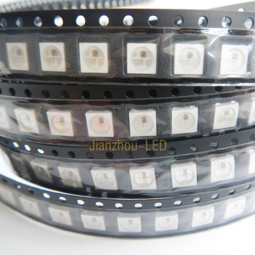 New 100PCS WS2812B IC Built-in 5050 RGB LED Individually Addressable Fullcolor