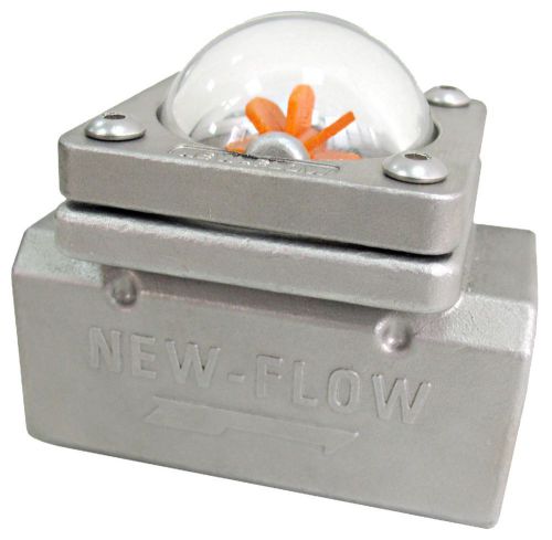 Sight flow indicator, 1&#034;npt, new-flow, naw-2-s-v-5-1, paddle-style, 316ss body for sale