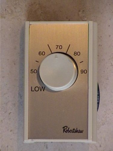Robertshaw Adjustable Wall Switch,Line Voltage Heating Room Thermostat, 500-501