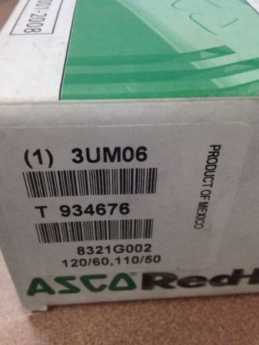 New asco 8321g002 solenoid valve 120/60ac 3-way brass 3/8&#034; nc quick exhaust/qty for sale