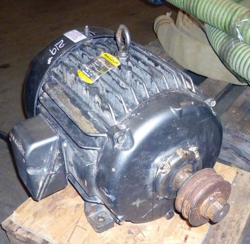 Baldor 15 hp motor from wide belt sander for sale