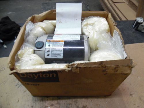 Dayton 5k696p industrial motor, 1/2 hp, 1725 rpm, fr 56, 115/230 v, new for sale