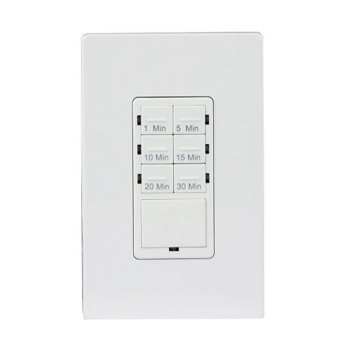 Enerlites in-wall countdown timer switch 6-button preset w/screwless wall plate for sale