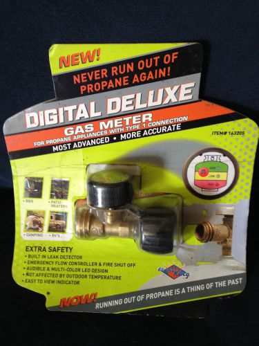 NEW - FLAME KING Digital Deluxe Gas Meter Propane Appliances Type 1 Connect
