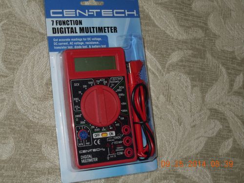 7 function Cen-Tech Multimeter