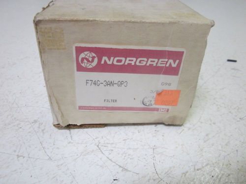 NORGREN F74G-3AN-QP3 PNEUMATIC FILTER 3/8&#034;  *NEW IN A BOX*