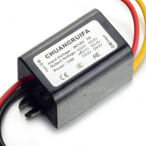 Waterproof DC/DC Converter 12V Step down to 5V 3A 15W Power Supply Module SHPN